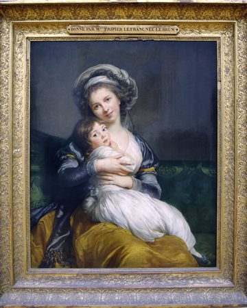 Elisabeth-Louise VIGÉE-LE BRUN (1755-1842) Madame Vigée-Le Brun et sa fille, Jeanne-Lucie, (1786)