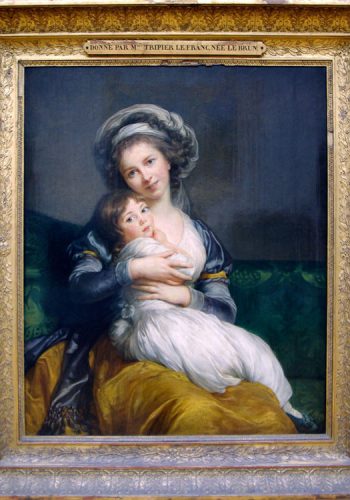 Elisabeth-Louise VIGÉE-LE BRUN (1755-1842) Madame Vigée-Le Brun et sa fille, Jeanne-Lucie, (1786)