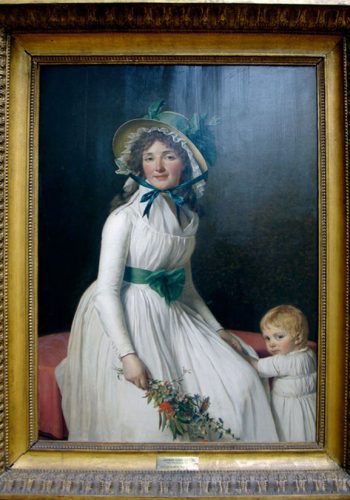 Jacques Louis DAVID - Mme Emilie Sériziat et son fils
